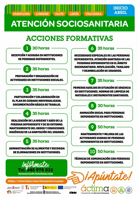 Formación Atención Sociosanitaria. TUDELA