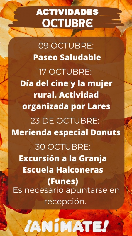 Actividades Octubre