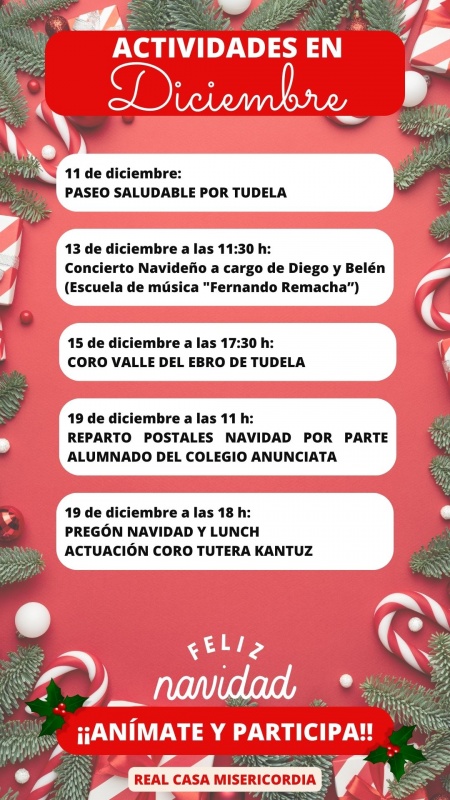 Actividades diciembre 24