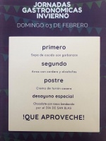 JORNADAS GASTRONOMICAS DE INVIERNO